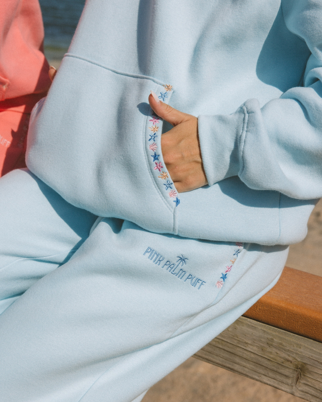 "Chase the Sun" Sweatpants in Sky Blue