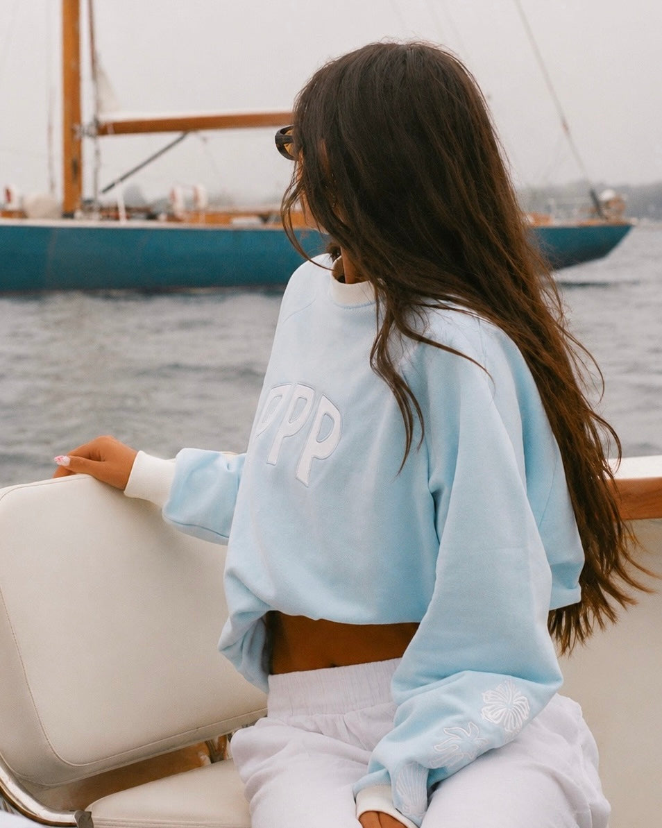 Classic Crew in Blue Breeze