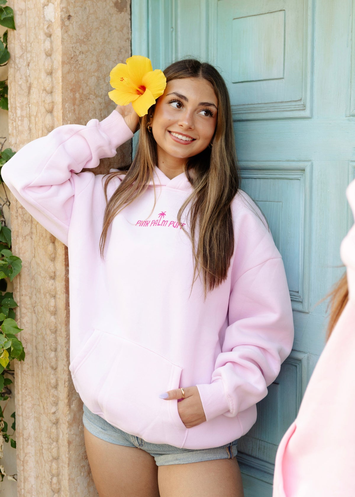 Classic Puff Hoodie in Blush