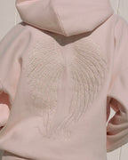 "Lacy" Hoodie in Angel Pink
